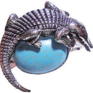 Crocodile Bangle Bracelet